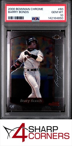 2000 BOWMAN CHROME #60 BARRY BONDS GIANTS PSA 10