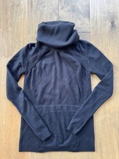 Lululemon Sweat And Savasana Sweater Black W3AC5S 100 Merino Wool Women's Sz 2