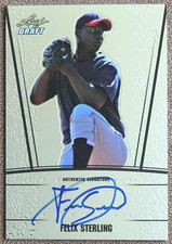 2011 Leaf Metal Draft Autograph Felix Sterling #AU-FS1 Cleveland Auto Rookie RC
