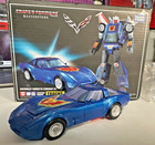 Transformers Masterpiece Tracks MP-25 with Toyhax Decals Near Complete with box
