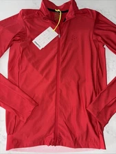 Craft Core Bike Essence LS Jersey Mens S Bright Red Full Zip Warm Long Sleeve