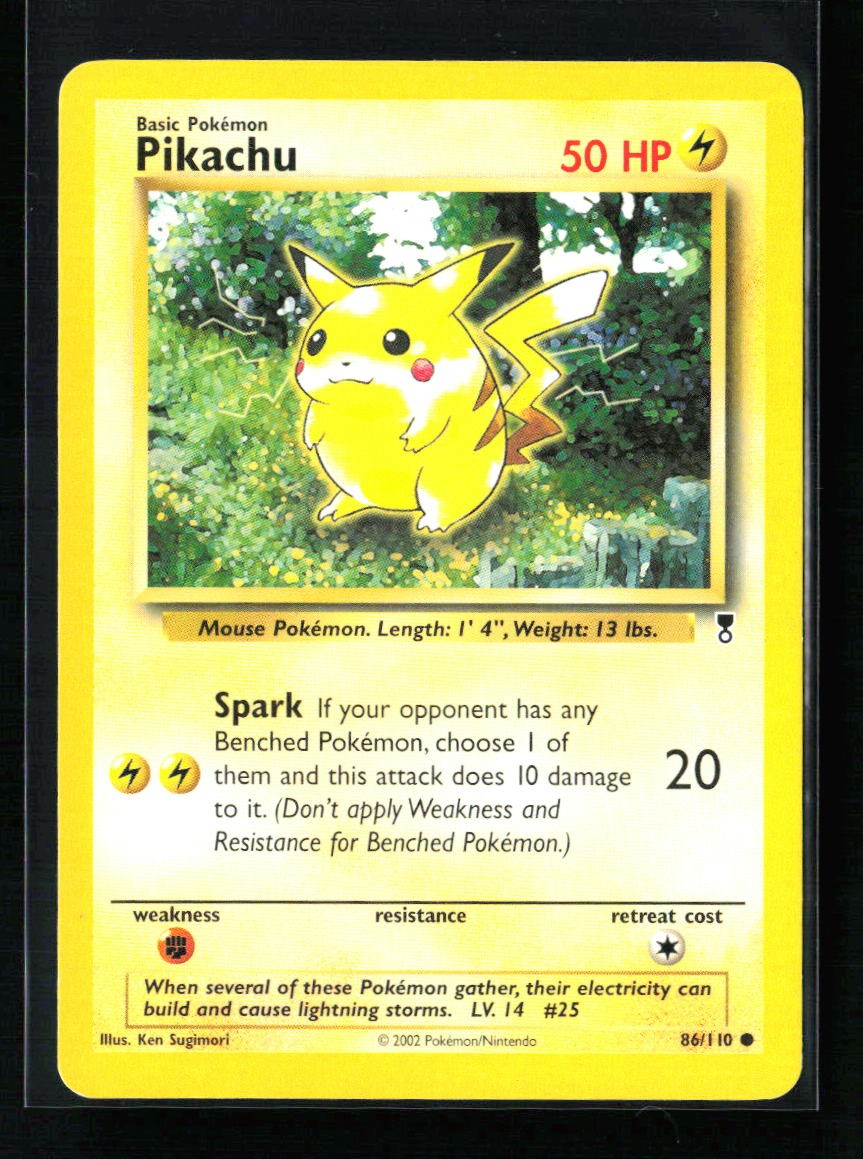 Pikachu Common Legendary Collection 086/110 LP