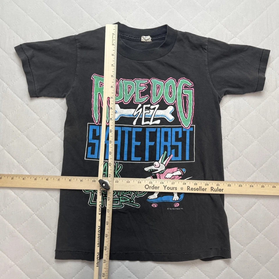 Camisa De Colección para Perros Rudos Niños Mediana Skateboarding Sol Ropa Deportiva Años 90 Foto 2 de 4