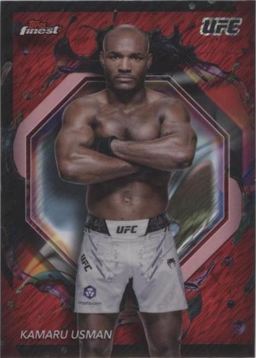 Carte Topps Kamaru Usman – Midnight UFC Nightfall /75 Dusk #NF-14, 2025