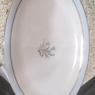 Noritake China Bluebell 16" LG Oval Serving Platter- Pattern 5558- Platinum Trim — photo 2
