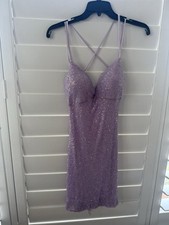 Christine Beaded Sequin Lace up Mini Dress Windsor