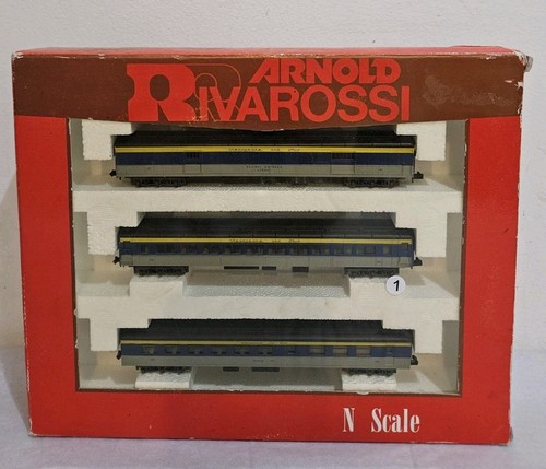 Arnold Rivarossi 0539 Chesapeake y Ohio Pasajeros Juego de 3 Coches Escala N | Condition: Used