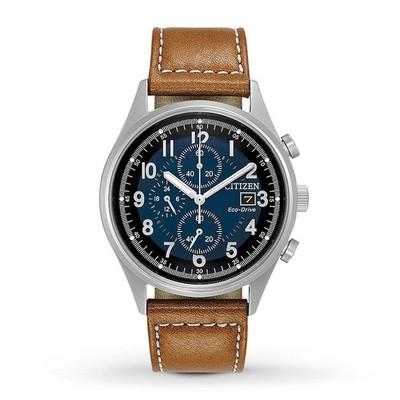 Citizen Men's Sport Casual Chronograph Eco-Drive Brown Watch 42 MM CA0621-05L