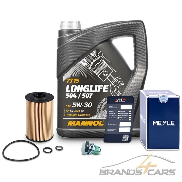 Meyle ÖLfilter +5L 5W-30 MotorÖL FÜR Audi A3 Seat Skoda VW Golf 6 Touran 2.0 TDI-image