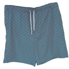 Sonoma Mens Wave Geo Swim Trunks Size XL TL NWT Blue Swim Trunks