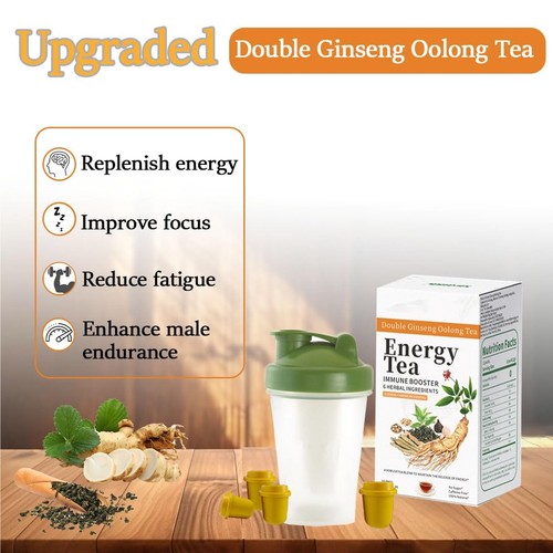 Energy Tea Immune Booster Ginseng Tea, Ginseng Oolong Tea with Sports Water B... - Picture 2 of 6