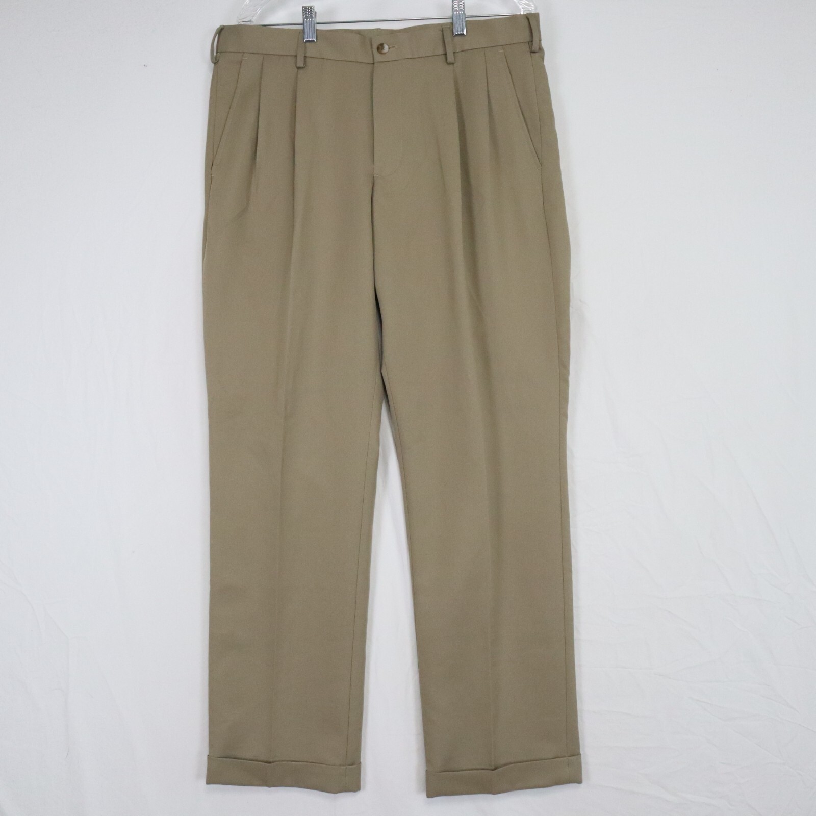 Van Heusen Pants Mens 34x32 Traveler Classic Fit Dress Suit 