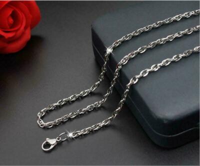 Sterling Silver Affect 20'' Necklace pendant charm artisan gold gift
