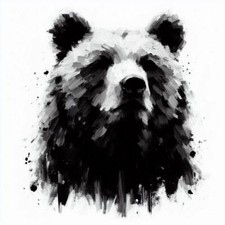 ORIGINAL BEAR PAINTING -  America Canada Alaska Art Signed Professional Presale