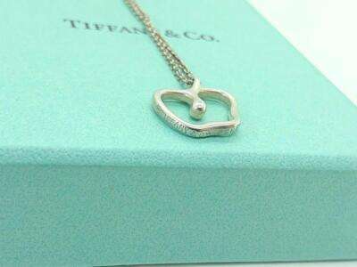 Auth Tiffany & Co. Apple Pendant Necklace Sterling Silver 925 Elsa