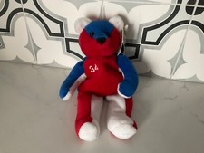 SALVINO'S BAMMERS OPENING DAY KERRY WOOD 34 RED WHITE AND BLUE BEANIE BEAR