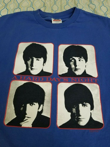 Album T Shirt Blue Red Band Size 