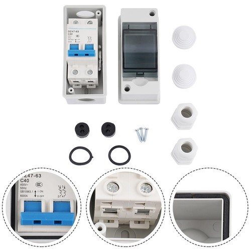 Waterproof Junction Box with AC Circuit Breaker Switch for Outdoor Use - Picture 32 of 43