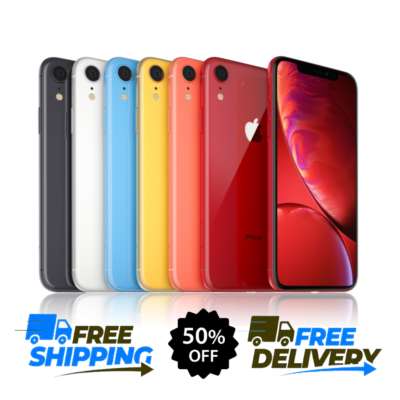 Apple iPhone XR 64GB Black/Yellow/Blue At&t Unlocked Verizon T