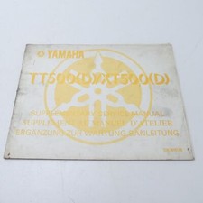 Yamaha TT 500 XT 500 Ergänzung Werkstatthandbuch Handbuch Reparaturanleitung