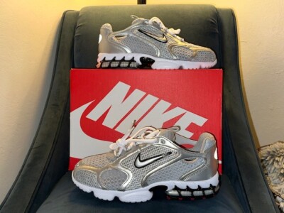 NEW NIKE AIR ZOOM SPIRIDON CAGE 2 CJ1288 001 Sz 9.5 Running Shoes Silver