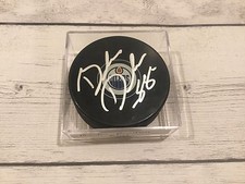 Brandon Davidson Signed Autographed Edmonton Oilers Hockey Puck a
