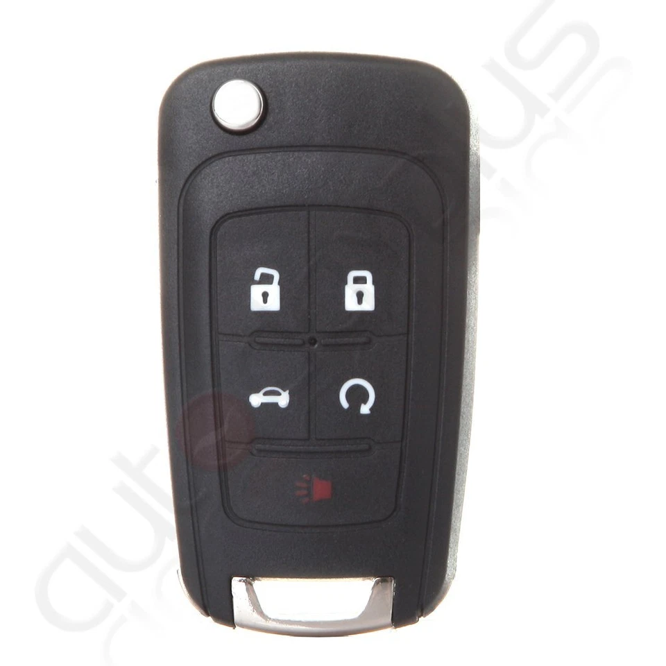 Chaveiro de carro com 2 controles remotos para Buick LaCrosse 2010 2011 2012 2013 2014 2015 2016 - Imagem 2 de 4