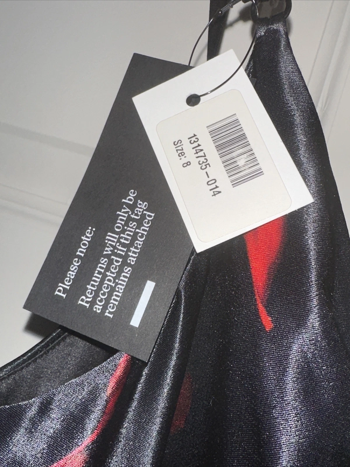 Abito donna Alexander Wang raso spalline spaghetti taglia 8 vendita al dettaglio $816 nuovo con etichette