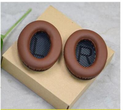2X Ersatz OHRPOLSTER für Bose QuietComfort 35 QC35 wireless II Kunstleder coffee