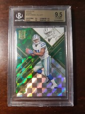 2016 Ezekiel Elliott Donruss Elite Rookie Green Checkered 3D Gem Mint 9.5  99/99