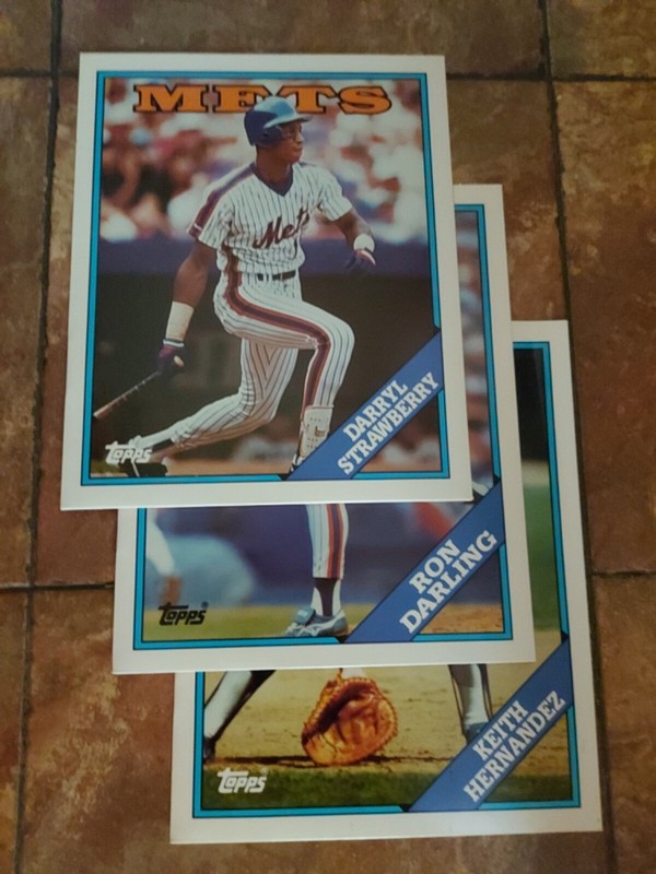 1988 Topps Duo-Tang folders - New York Mets lot of 3 - your choice        (F)