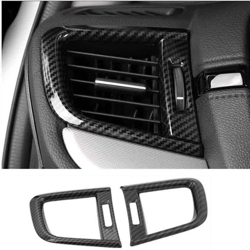 4pcs For Honda CRV CR-V Dashboard AC Air Vent 2017-2022 Cover Trim Carbon fiber