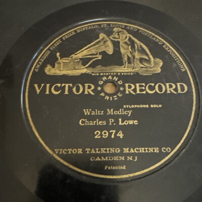 Victor Grand Prize 78 RPM Charles P Lowe - Waltz Medley 2974 V