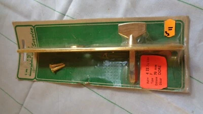 PLAQUE DE PROPRETEE + 2 VIS - S/BLISTER - AVEC VERROU - LAITON - 1970 - N°11 - Photo 1/2