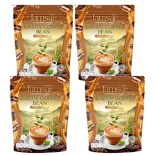 Jamsai Green Coffee Bean Lamyai Weight Control Drink No Sugar 30 Sachets x 4