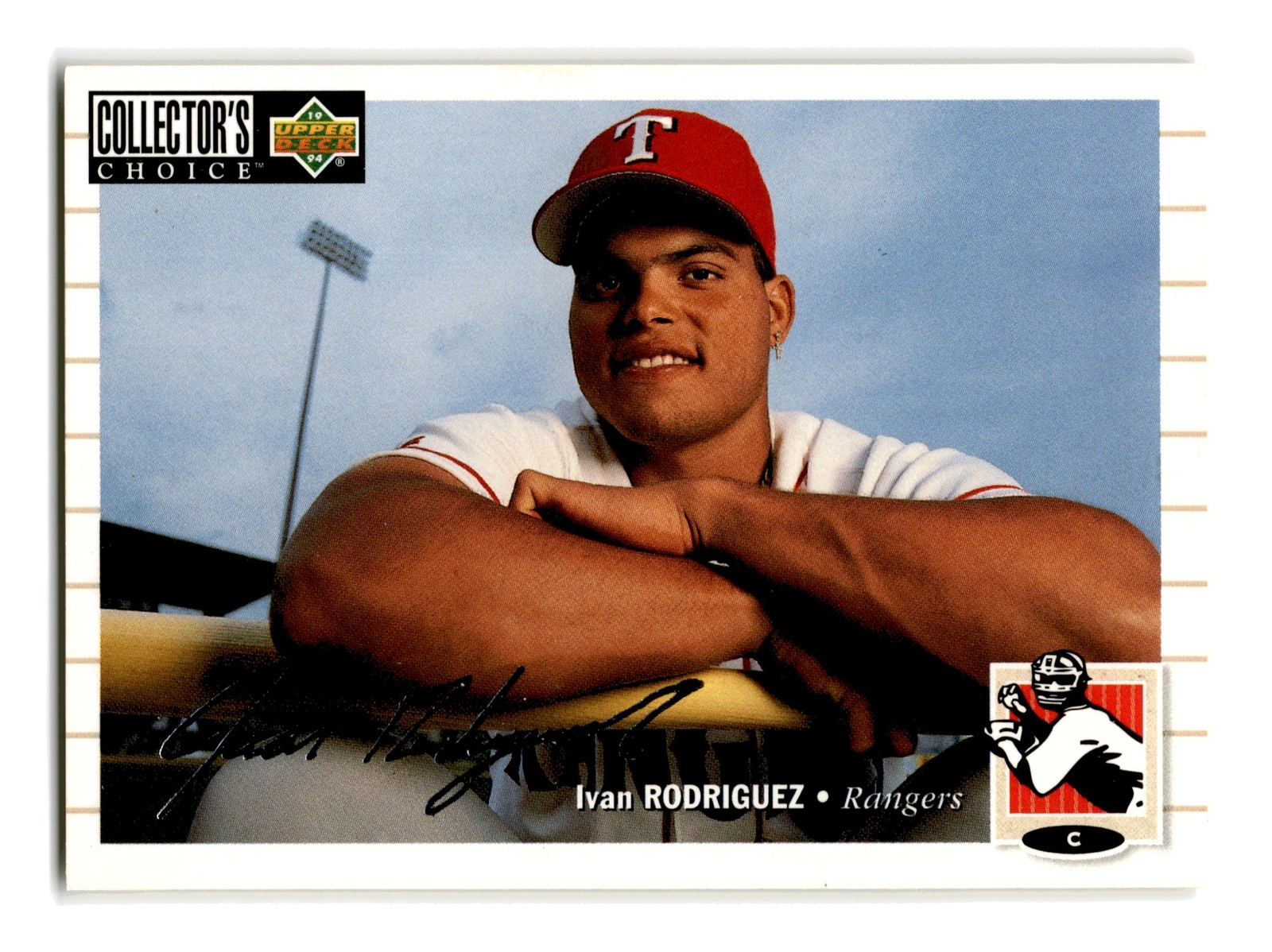 Ivan Rodriguez 1994 Collector's Choice Gold Signature #625 Texas Rangers NM-MINT