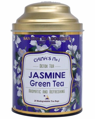 Sancha Tee Boutique, Jasmin Grüner Tee 25 Teebeutel Weltweit