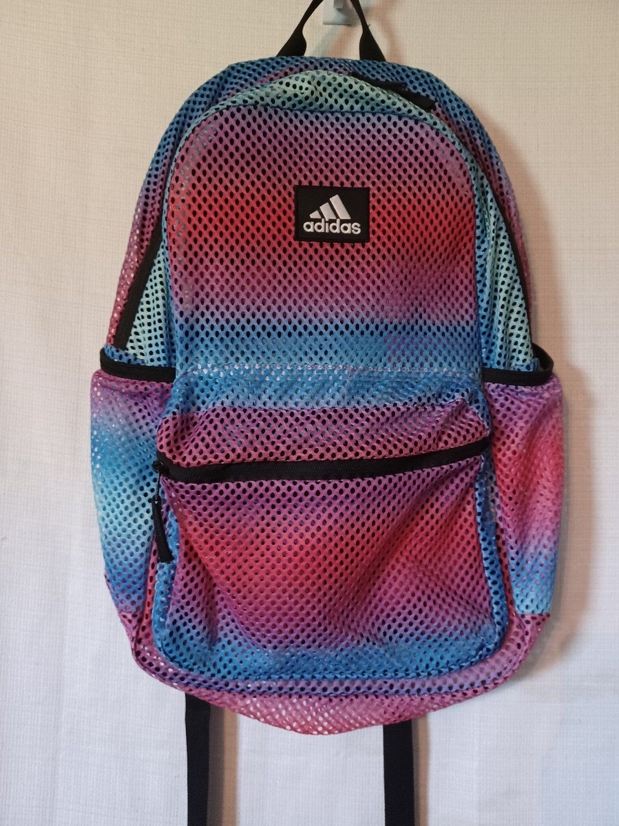 adidas backpack pink and blue adidas Hermosa Mesh Backpack