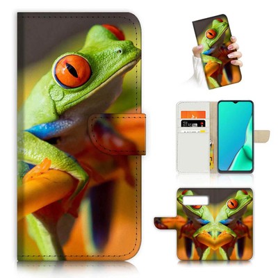 ( For Google Pixel 8A ) Wallet Flip Case Cover AJ23172 Frog