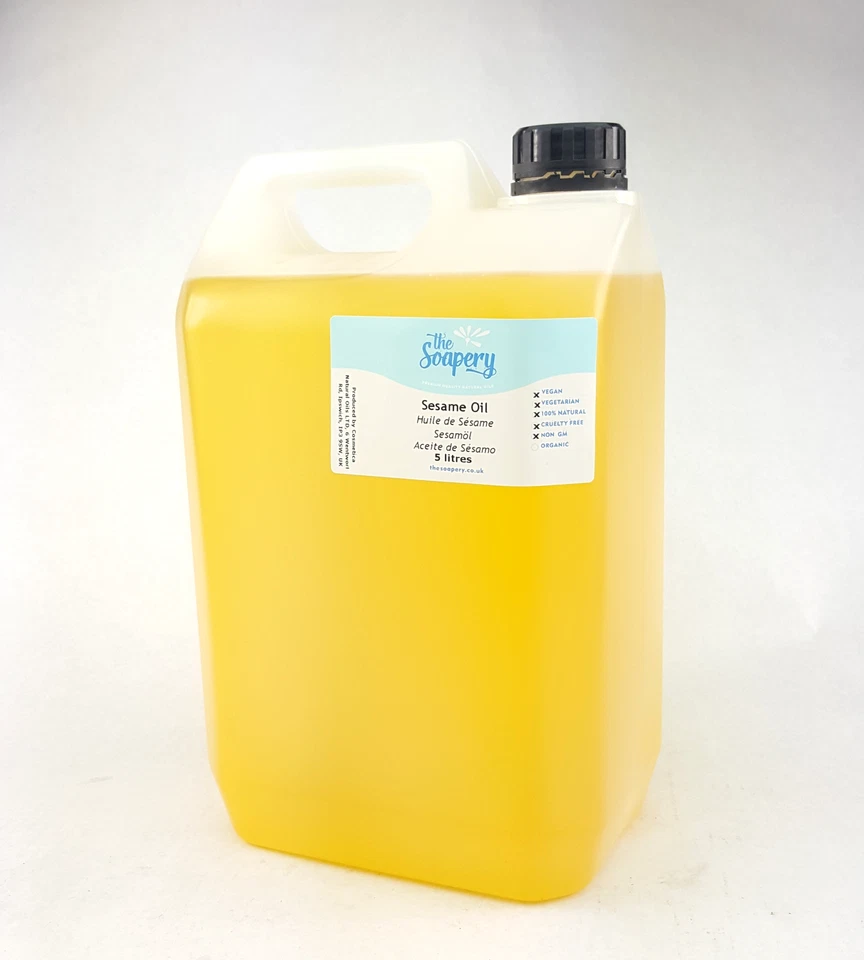 Sesame Seed Oil 5 Litre Pure Refined Bulk 100% Natural Massage Carrier Base Oil