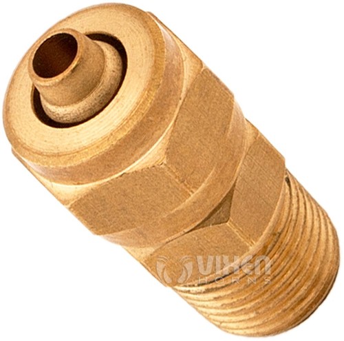 ACCESORIO DE COMPRESIÓN MACHO 1/8"" NPT F/1⁄4"" O MANGUERA TREN/CUERNA DE AIRE/TANQUES 2 PIEZAS VXA7018-2 - Imagen 3 de 4