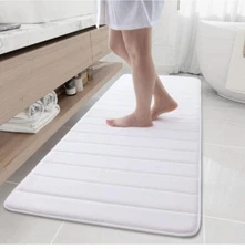 Buganda Memory Foam Bath Mat Rug 70" X 24", Ultra Soft and Non-Slip Bathroom Rug