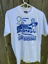 Vintage 90’s Single Stitch Large Screen Stars T-shirt Sun Siding Logo USA
