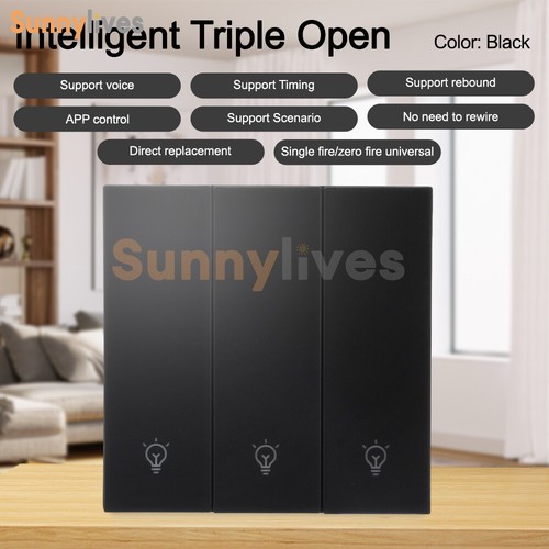 WiFi Smart Wall Light Switch Bluetooth Voice Control Panel Wall-Mounted Switch - Picture 37 of 47