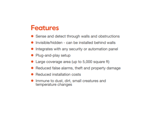 XANDEM MOTION SENSOR KIT TOMOGRAPHIC DETECTION HOME COMMERCIAL SECURITY TMD - Foto 2 di 8