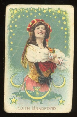 1910 T27 Fatima Cigarettes Actresses Edith Bradford