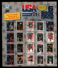 NBA USA Basketball 6 Book Covers Fleer Upper Deck 1992 VINTAGE Golden 112321WEEM