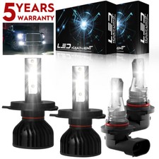 For Toyota Tacoma 2001-2015 Combo LED Headlight Hi/Low Fog Light Bulbs 6000K P4C