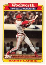 1991 Topps Woolworth Baseball Highlights Barry Larkin Cincinnati Reds #30