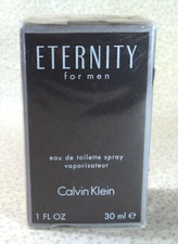 Calvin Klein Eternity for Men Eau de Toilette Spray - 1.0 oz. - Sealed Box
